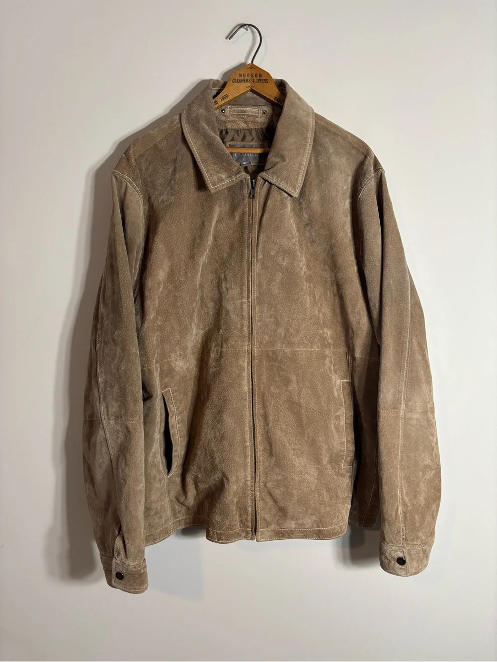 Wilsons Leather Brown Suede Jacket XL Tall